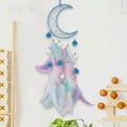 thumbnail image 6 of Xecvkr Dream Catchers Dreamcatcher Crescent Bedroom Wall Hanging Handmade Net Colorful Feather Decor Mystery Boho Modern 25.6x5.91in 1 Piece, 6 of 6