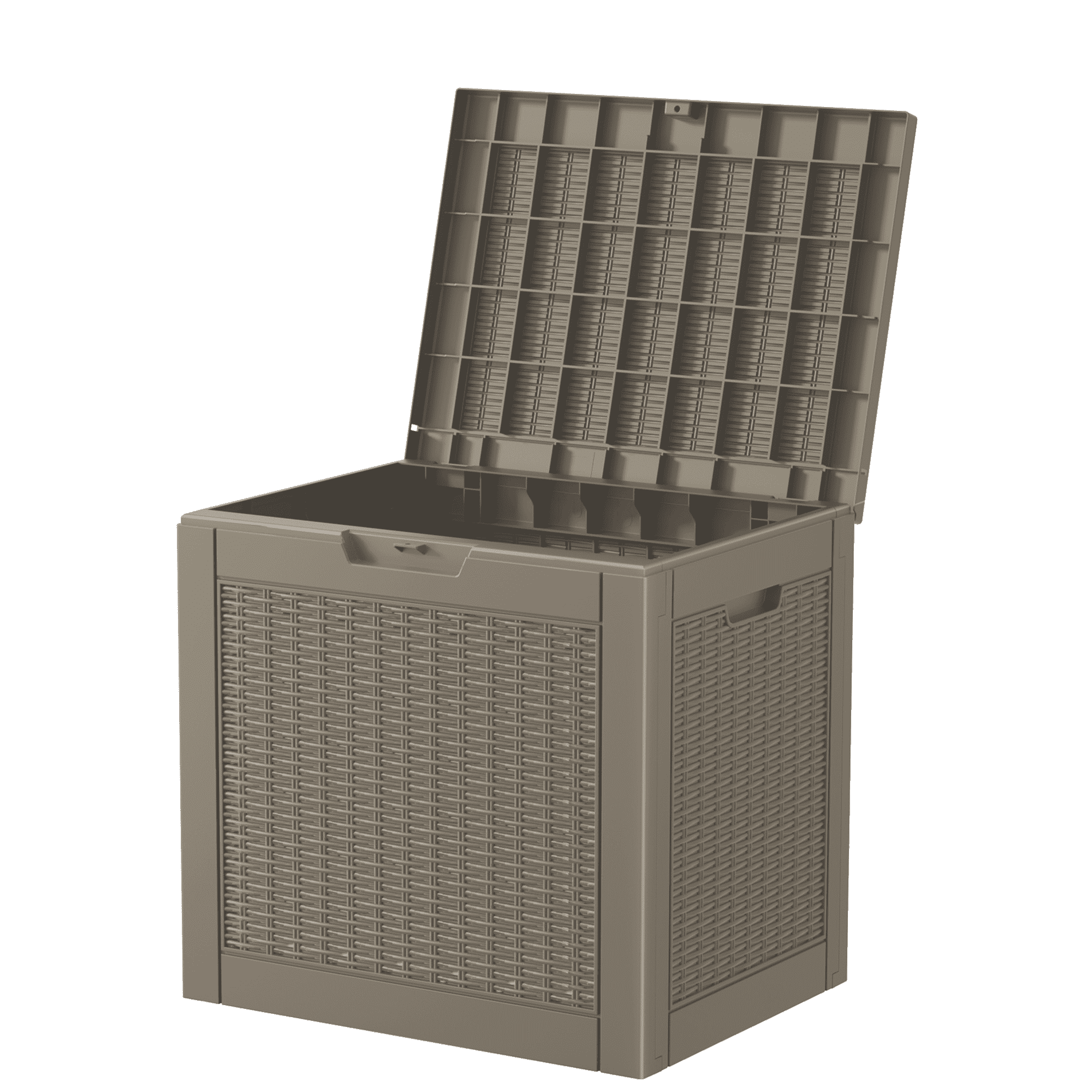 MAYEERTY 30 Gallon Outdoor Deck Box, Large Capacity Storage Box for Patio Furniture Cushions, Pillow Outdoor Indoor, Light Brown