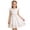 White, variant on Girls Lace Dress with Puff Sleeves Front Zipper Elegant Summer Casual Party Toddlers Clothes