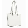 thumbnail image 3 of Michael Kors Women's Jet Set Medium Vegan Leather Top Zip Pocket Tote Bag (Optic White), 3 of 3
