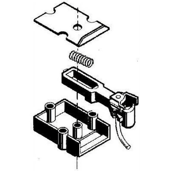 Kadee 820 I Scale #1 Scale Coupler -- Body Mount w/Standard Draft Gear Box