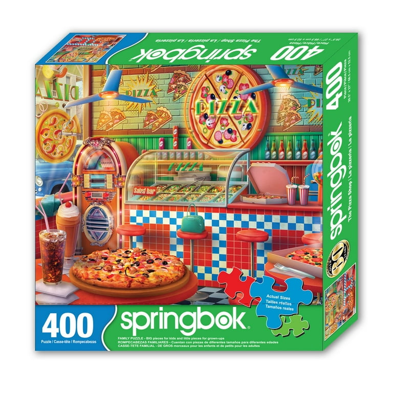 Springbok Pizza Shop - 400 Piece Jigsaw Puzzle for Families