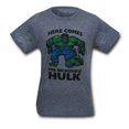 thumbnail image 4 of Incredible Hulk - Here Comes Tri-Blend Soft T-Shirt, 4 of 4