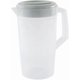 thumbnail image 1 of Plastic Water Jug With Lid Fridge Door Juice Jug Pitcher Container For Party 0.66 Gallon/2, 1 of 5