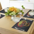 thumbnail image 4 of Ambesonne Skull Place Mats Set of 4, Colorful Skeletons Flowers, Standard Size, Multicolor, 4 of 6