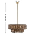 thumbnail image 7 of Silencio 7-Light Pendant in Riviera Brass by Breegan Jane, 7 of 7