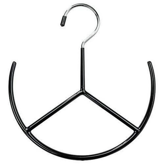 multi-purpose space saving hanging belt hanger organizer, tie hanger, shoe rack, and bag organizer for closet organization by easyview, black