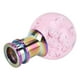 thumbnail image 2 of Pomo de cambio manual Palanca de cambios Palanca de cambios Burbuja de cristal rosa con 3 adaptadores roscados Universal, 2 of 9