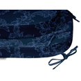 thumbnail image 3 of Vargottam Non Slip DiningChairCushionU-ShapedPrinted Indoor/OutdoorChairPadsHome Decor Reversible & Machine Washable DiningChairPad With String Ties - Set Of 2-Navy Blue, 3 of 8