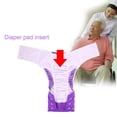 thumbnail image 4 of Pañal de bolsillo lavable para adultos, ajustable, reutilizable, morado, 4 of 14