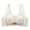 White, variant on Ltctricy Women's Front Closure Lace Bras Wireless Comfort Lift up Plunge Push up Bras Supportive Seamless Bralettes