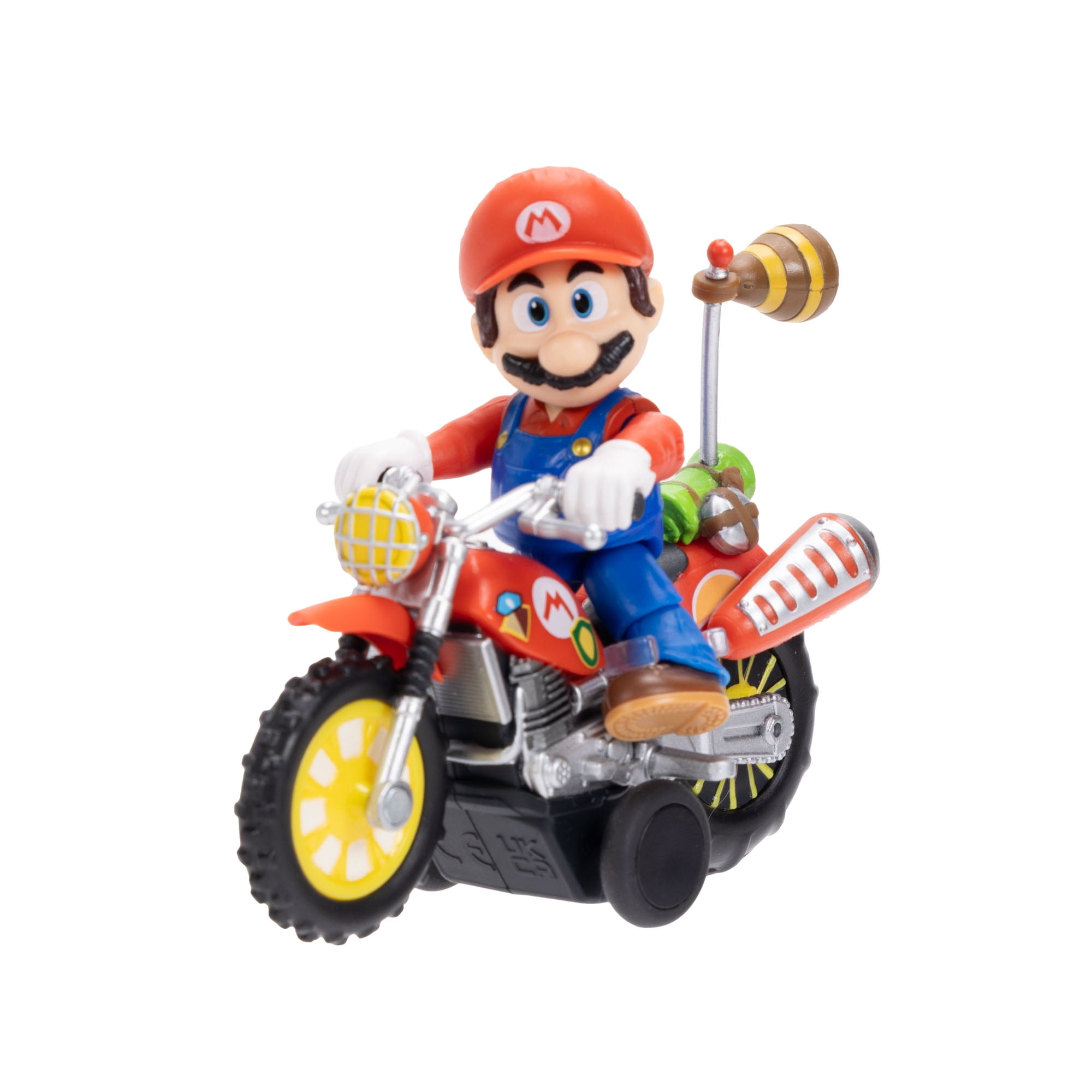 The Super Mario Galaxy Movie – 2.5 inch Action Figure with Pull Back Motorcycle – Mario