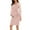 Pink, variant on Zwiiyzr 2025 Pregnant Womens Maternity Dress Lace Round Neck Long Sleeve Solid Colour Nursing Dress Blue
