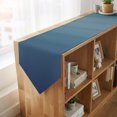 thumbnail image 4 of Navy Blue Ombre Striped Table Runner Linen Burlap Table Runner 72 Inches Long Blue Line Stripes Farmhouse Dresser Scarves for Kitchen Island Coffee Dining Room Party Wedding Holiday Decor 16"x72", 4 of 8