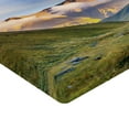 thumbnail image 2 of Ambesonne Rainbow Fitted Sheet, Meadow Riverbed Mist, Queen Size, Multicolor, 2 of 3