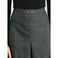 thumbnail image 4 of DARING DIVA Women's Knee Length Skirt High Waist Tartan Plaid Skirt 2XL Dark Grey, 4 of 6