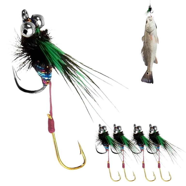 bionic fish hook bionic swimming lure 5PCS Glow Bionic Fly Fishing Lures, Soft Bionic Fly Fishing Bait with  Simulated Flies Attractor Hook, Glow-in-The-Dark Swimming Lure for Trout  Bass