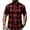 Red, variant on TASICA Red Mens Plaid Short Sleeve Shirts Button Down Tops Stand Collar Wrinkle Free Blouses Soft Breathable Summer Lightweight Fashion Shirt Quick Dry