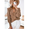 thumbnail image 4 of a.Jesdani Stylish Brown Puff Sleeve Sweater - Flattering Knit, Must-Have, 4 of 8