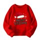 thumbnail image 4 of Blusas y camisas de manga larga con cuello redondo para niños Estampados navideños de manga larga Casual Suelto Forro polar para mayor calidez Sudadera con capucha de manga larga con cuello redondo pa, 4 of 4