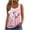 Pink#a, variant on Fmbrln Tank Tops for Women Summer Sleeveless V Neck Front Pleated Solid Tops Casual Loose Lightweight Blouses