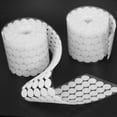 thumbnail image 4 of Bolsa 1000 pares de cinta adhesiva de sujeción de doble cara, ganchos, bucles, discos, blanco, 20 mm, 4 of 6