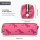 thumbnail image 3 of Disketp Leopard Print Estuche de Lápices de Cuero con Cierre, Estuche Compacto para Papelería, Bolígrafos y Accesorios Pequeños, 3 of 7