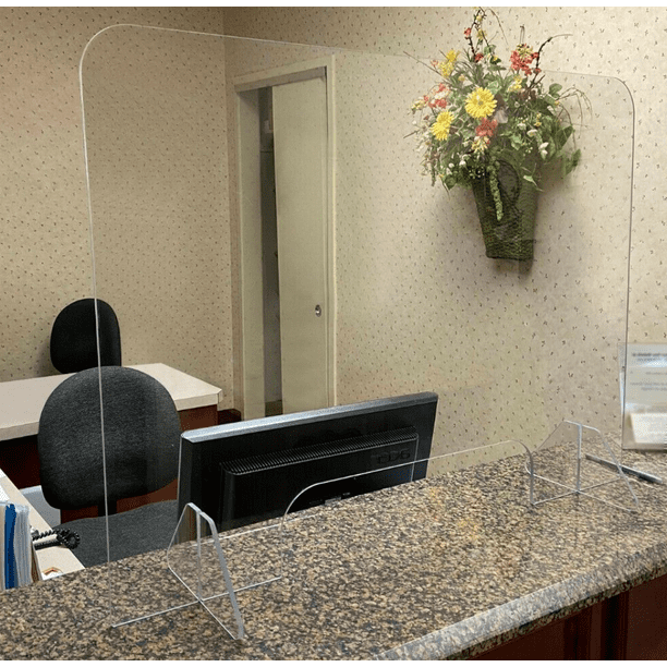 Sneeze Guard Plastic Protection Barrier Cashier, Checkout, Counter