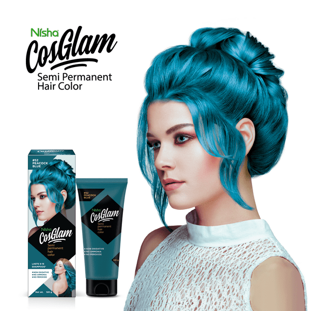 Nisha Cosglam Semi Permanent Hair Color, Hair Dye with Infused