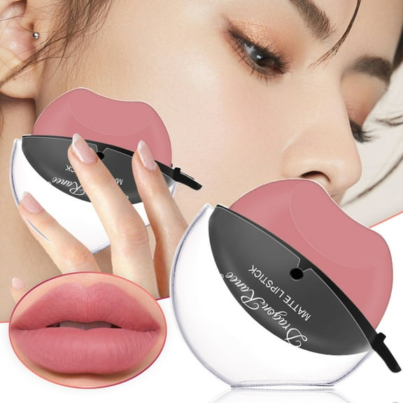 Lazy Lip Shape Lipstick, Shade 2 Sakura Pink - 1 Lipstick, Lazy Lipstick Lipstick Matte Matte Lazy Lipstick Beauty Long-Lasting Lip Liquid Matte Lipstick Lip GLōss Makeup, Easter, Makeup Organizers