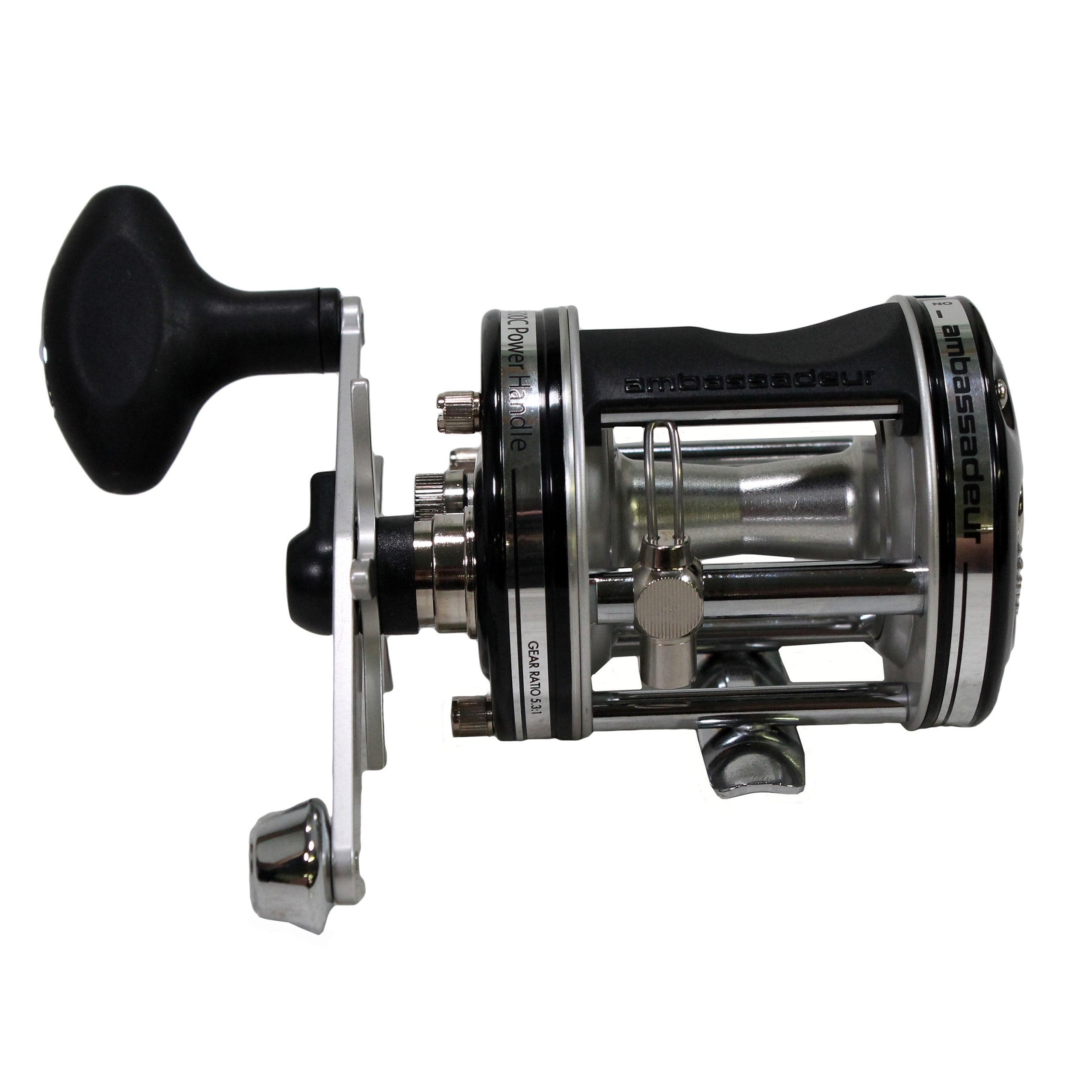 Abu Garcia 6500c Power Handle Multiplier Reel 5 3 1 Gear Ratio 0m Line Capacity Rh Walmart Com Walmart Com