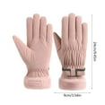 thumbnail image 3 of Warm Gloves for Women, Plus Velvet Thickened Windproof, Cold-Proof Outdoor Gloves, Touchscreen Compatible Winter Ski Gloves, 3 of 6