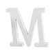thumbnail image 1 of Mesa auxiliar de madera blanca con letras, moderna y de superficie lisa. M, 1 of 9