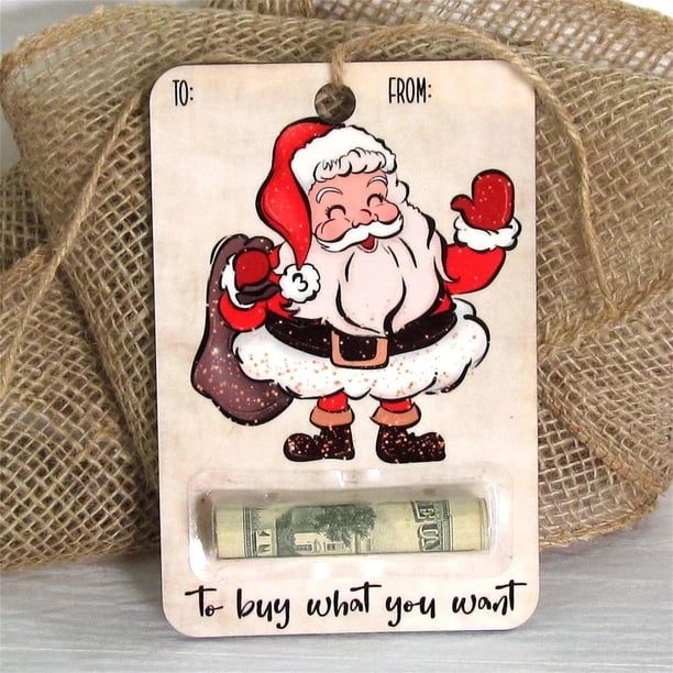 Titulares de Dinero Xihbxyly Santa Navidad Decoraciones para Árboles de Navidad
