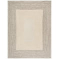 thumbnail image 2 of SAFAVIEH Braided Evangeline Bordered Machine Washable Reversible Area Rug, Ivory/Grey, 8' x 10', 2 of 13