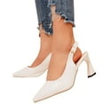 thumbnail image 6 of Mostsola Slingback Heels for Women Pointed Toe Pumps Slingback Kitten Heels Wedding Dress Shoes, 6 of 8