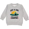 thumbnail image 2 of Inktastic Just a Girl Who Loves Camping Toddler Sweatshirt, 2 of 4