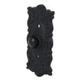 thumbnail image 3 of Timbre De Puerta De Hierro Con Cable A29, Pulsador Vintage Con Acabado En Polvo Negro, Timbre De Puerta Decorativo Vintage Con Fácil Instalación, 3 3/8 Pulgadas X 1 5/8 Pulgadas, 3 of 5
