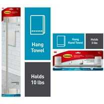 Command Bath Satin Nickel 24" Towel Bar and 9" Towel Bar