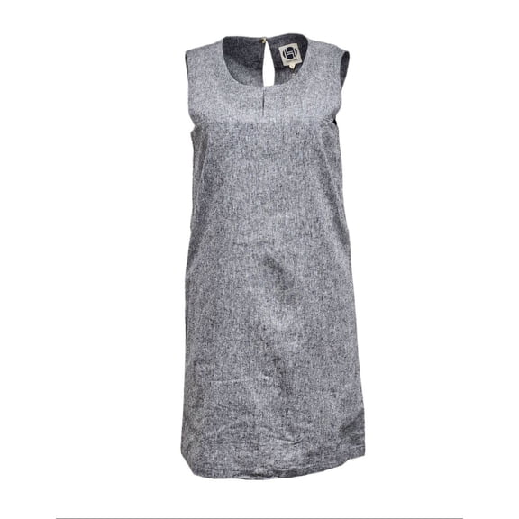 HoodLamb Women's Sheet A-Line Hemp Dress 420, Black, Medium