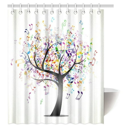 Mypop Music Shower Curtain Tree Of Life With Musical Notes Branch Hy Jolly Celebrating Fabric Bathroom Set Hooks 60 X 72 Mypop Music Shower Curtain Tree Of Life With Musical Notes Branch Hy Jolly Celebrating Fabric Bathroom Set Hooks 60 X 72