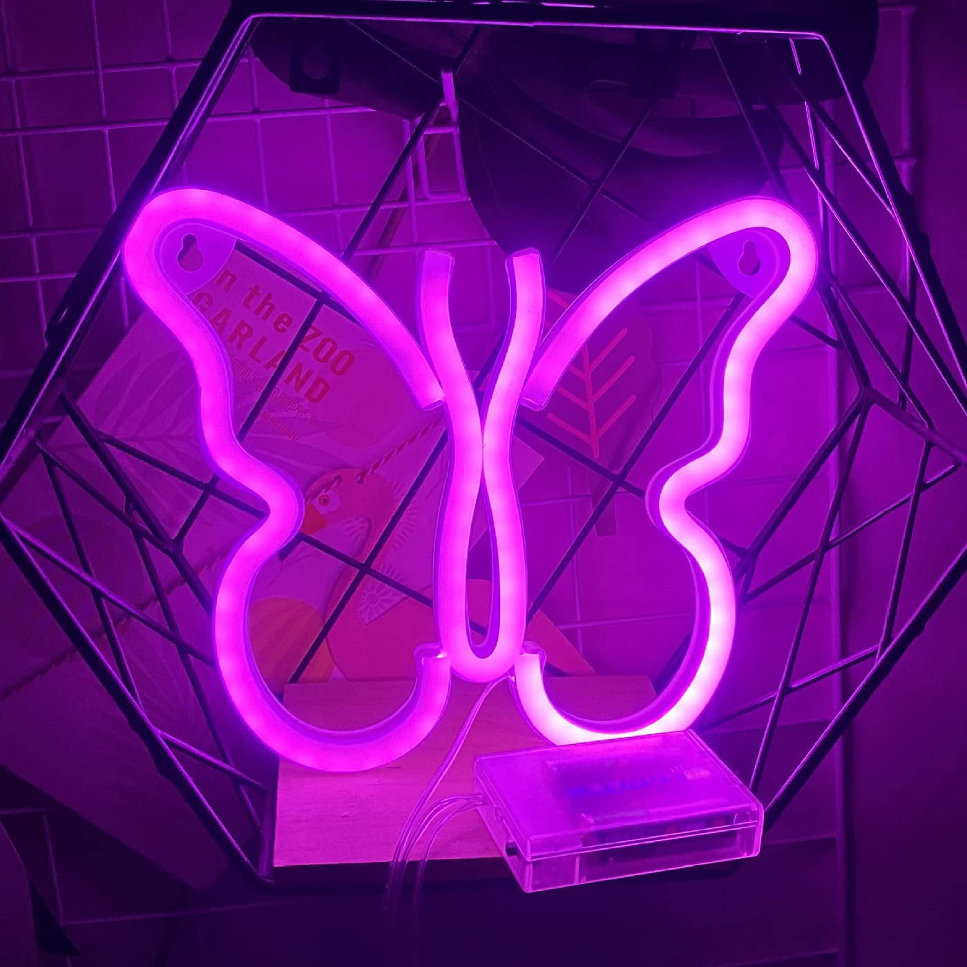 LINLIN Butterfly LED Neon Lights,LED Neon Signs USB Battery Powered