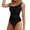 Glisme1-Black, variant on One Piece Swimsuit Women One Shoulder Monokini Swimsuits With Sheer Mesh Insert Solid Color Bathing Suits Elegant Beachwear Black