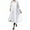 White, variant on Women's Lapel Long Sleeve Buttons Dress Casual Dress