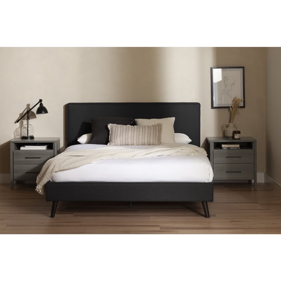 South Shore Gravity, Contemporary Nightstand, Gray