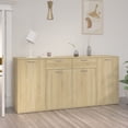 thumbnail image 1 of vidaXL Sideboard Sonoma Oak 160x36x75 cm Engineered Wood, 1 of 5