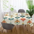 thumbnail image 6 of BZSMCE Square Tablecloth Retro Christmas Pattern Pattern Tableclothes, 6 of 9