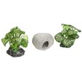 thumbnail image 4 of Artificial Aquarium Plants Simulation Aquarium Decorations Set with Ceramic Rock Cave for Fish Tank, 4 of 5
