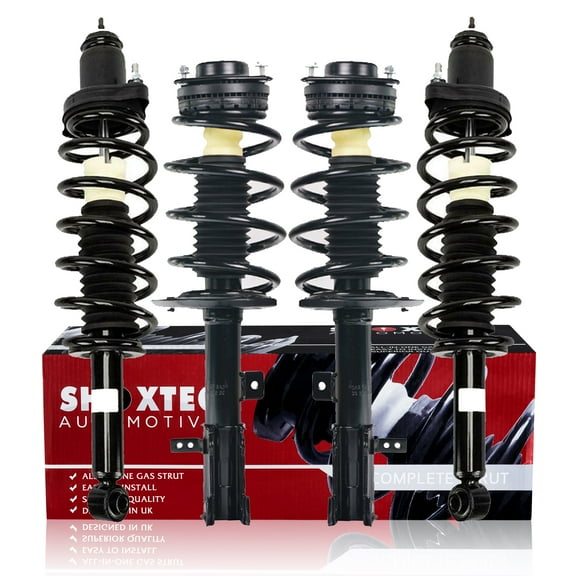 Shoxtec Full Set Complete Struts For 2007 - 2010 Chrysler Sebring Coil Spring Shock Absorber Repl Part No. 171131 171130 171126