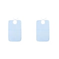 thumbnail image 4 of Qarigey Babero para discapacitados para adultos Toalla de tela para la hora de comer Bolsillo de arroz Restaurante Multi-tamaño Enfermería Pacientes L Azul 2piezas Qarigey CBP311695, 4 of 6